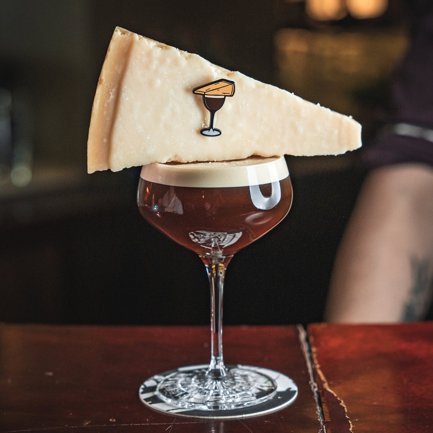 Parmesan Espresso Martini Bartender Pin by Broken Bartender