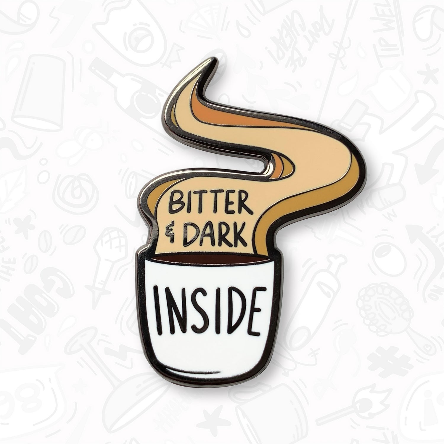 Bitter & Dark Inside Bartender Pin by Broken Bartender