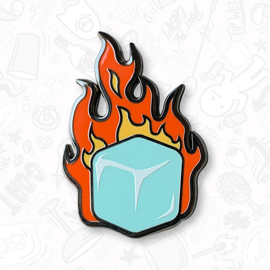 Burn the Ice Enamel Pin by Broken Bartender