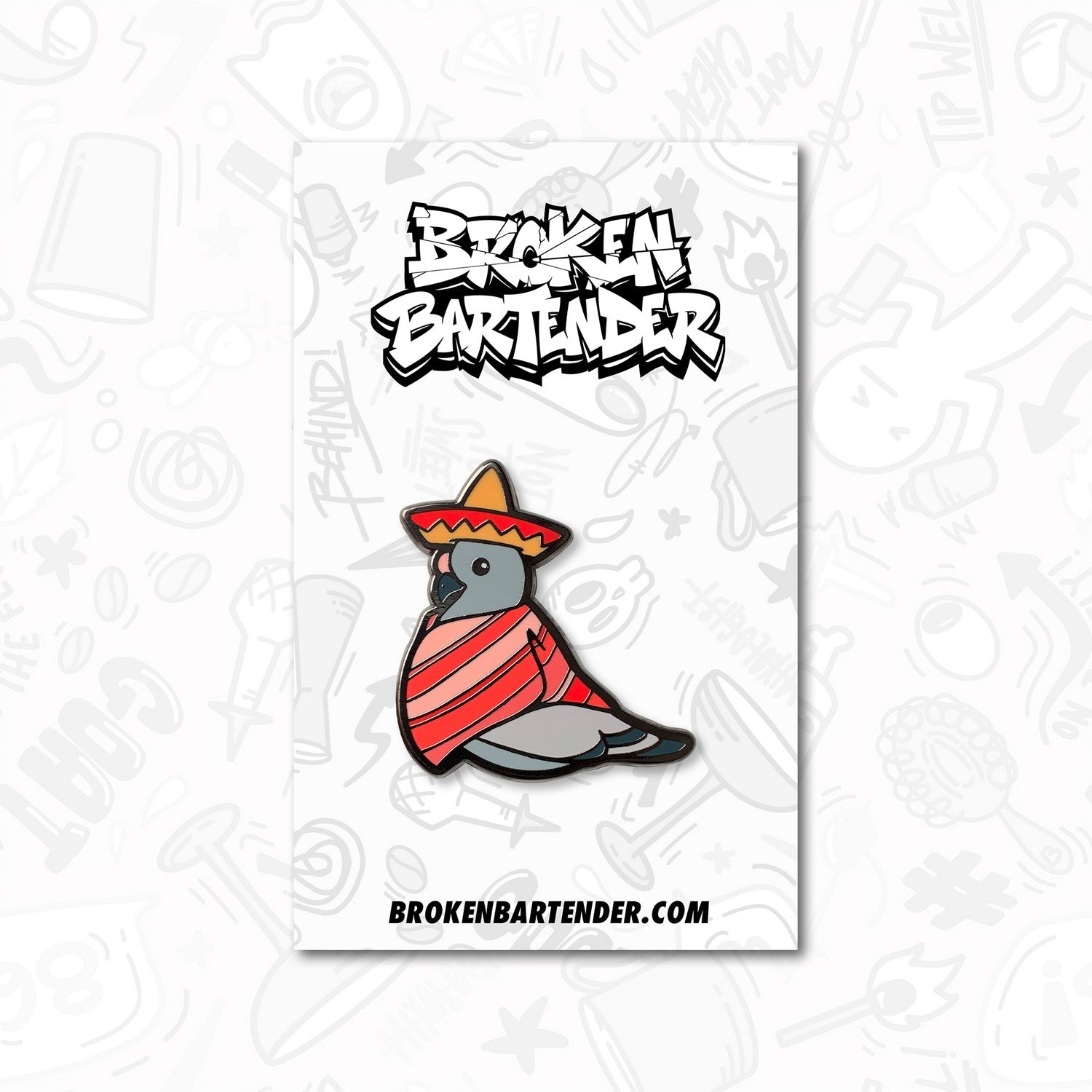 Paloma Bartender Pin by Broken Bartender