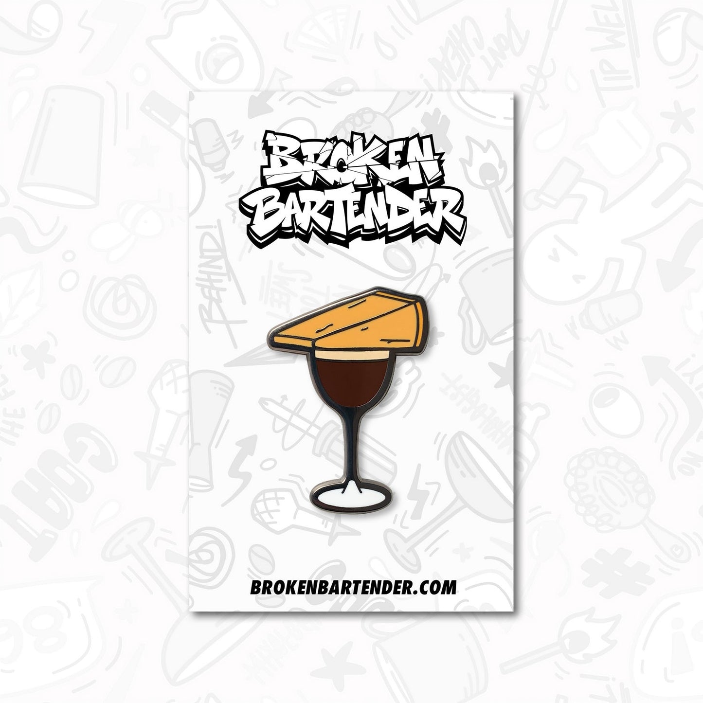 Parmesan Espresso Martini Bartender Pin by Broken Bartender