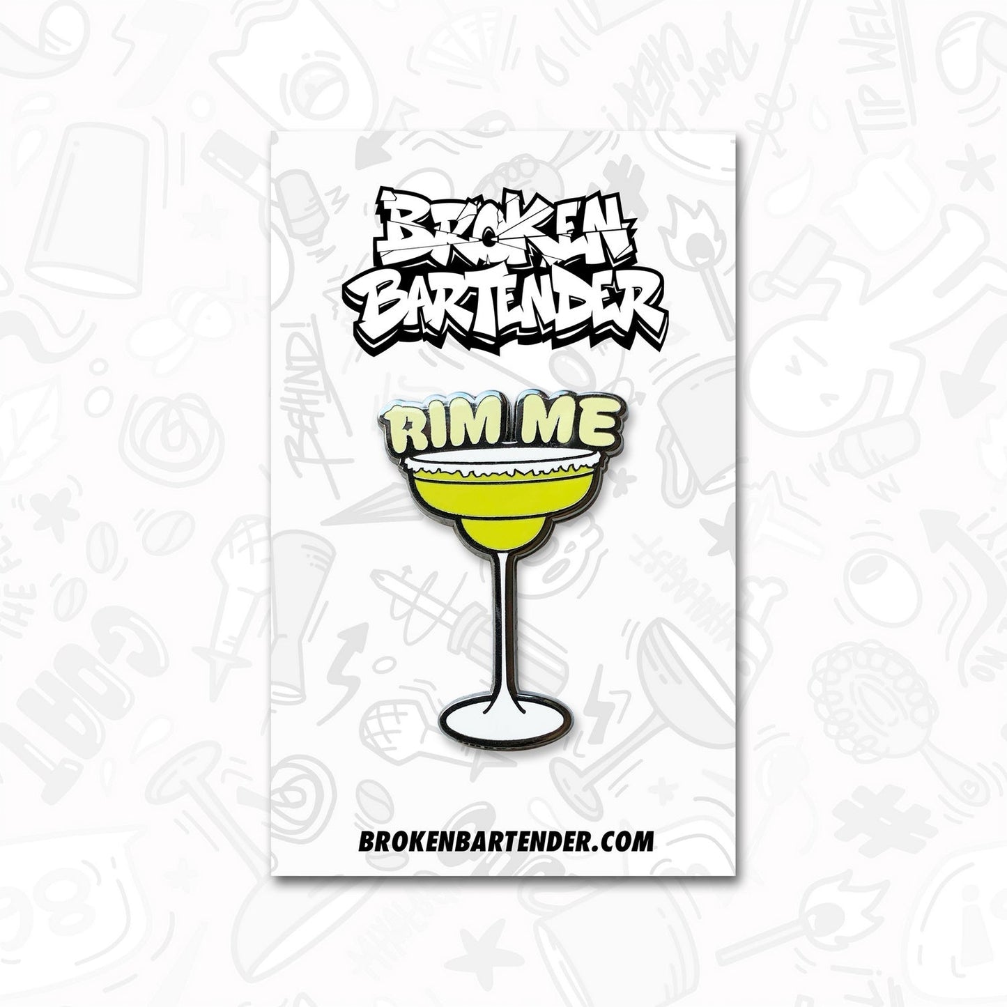 Rim Me Enamel Pin by Broken Bartender