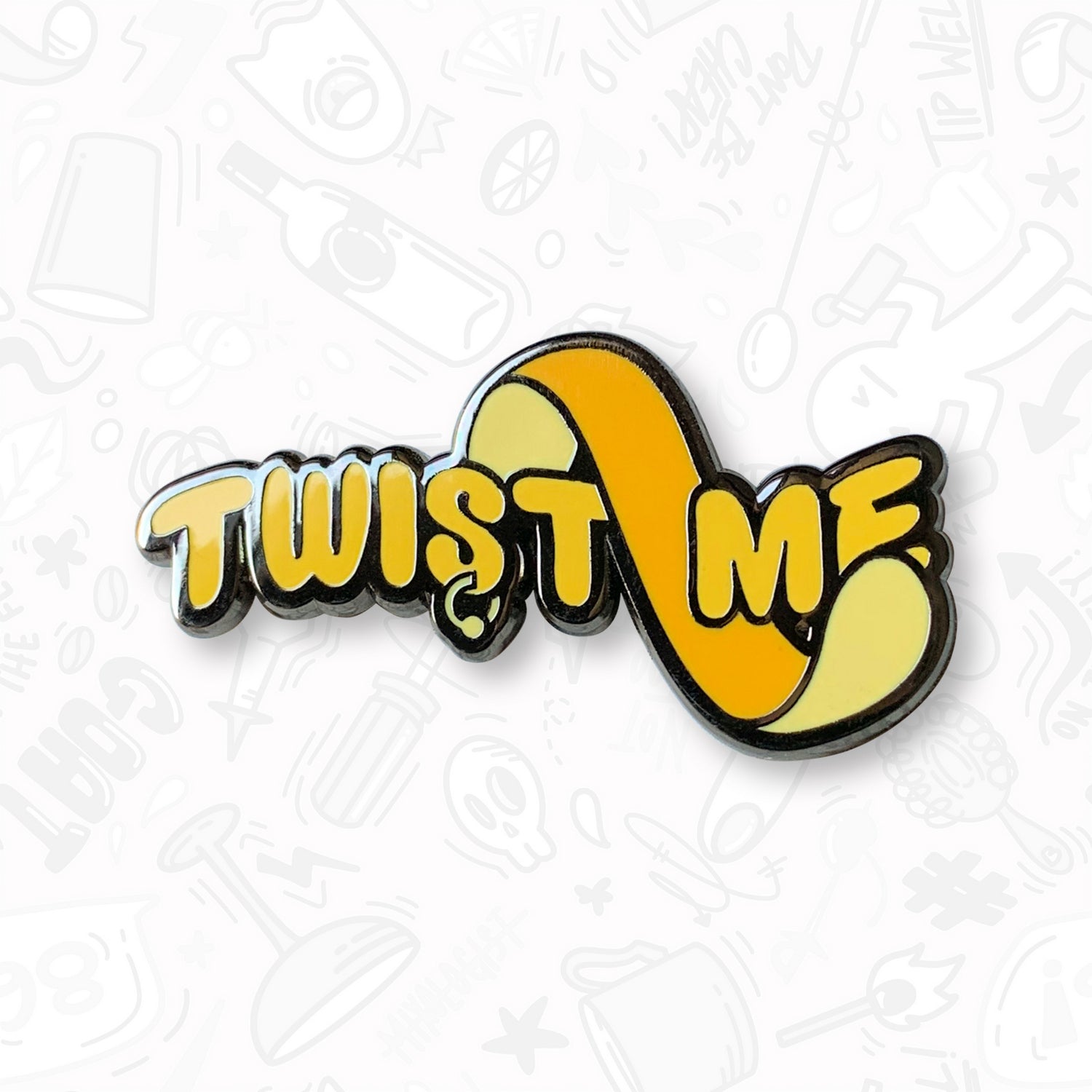 Twist Me Enamel Pin by Broken Bartender